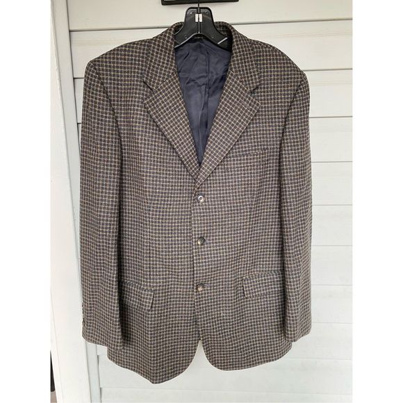 MASSIMO DUTTI HANDMADE OVERSIZED WOOL CHECK TARTAN COAT RARE Size 48/38 - Picture 1 of 9